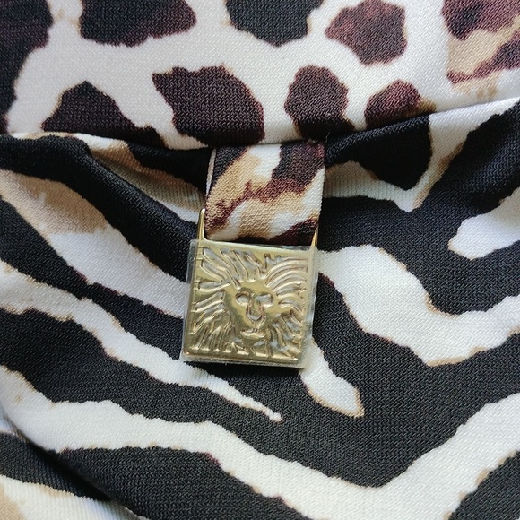 Anne Klein animal print relax fit pants size S - Picture 12 of 16